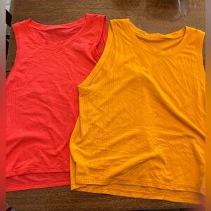 Women’s lululemon Red and Orange Tank Tops